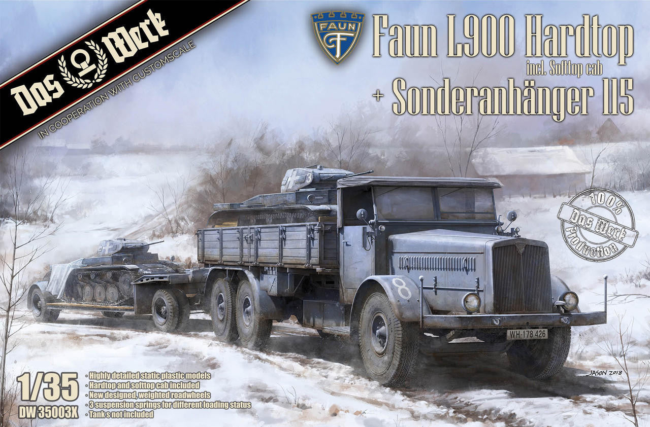 Das Werk 1/35 Faun L900 w/Sd.Ah.115 Trailer 35003X